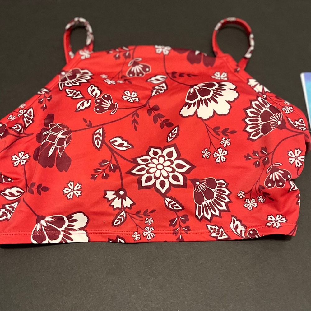 Red paisley corset bikini top! Brand new with tags in packaging!